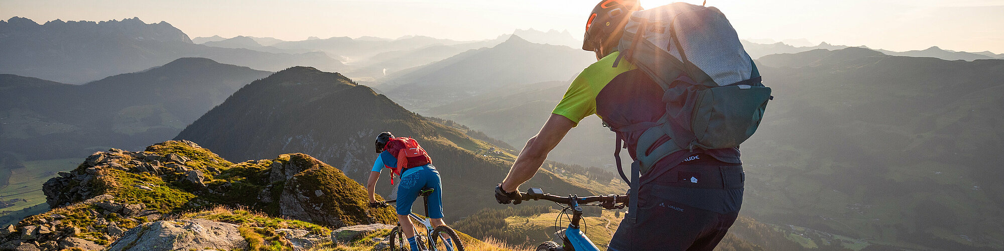 Mountainbike fahren im Sommerurlaub in Kitzbühel