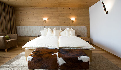 Junior suite in Minglers Sportalm near the Kitzbühel Alps