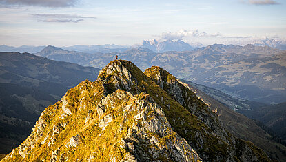 Mountain landscape in the summer in the Kitzbühel Alps in Tirol